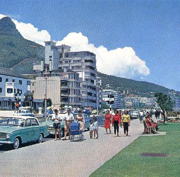 Photos found on an old camera, South Africa 11 Sea Point Promenade Cape Town Check out the TJ number plate the cars and the fashion looks like the girls are wearing helenka pants