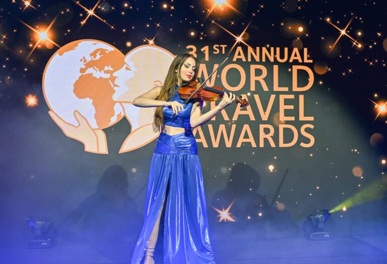 World Travel Awards event identity and printed collateral